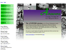 Tablet Screenshot of answerscounseling.org